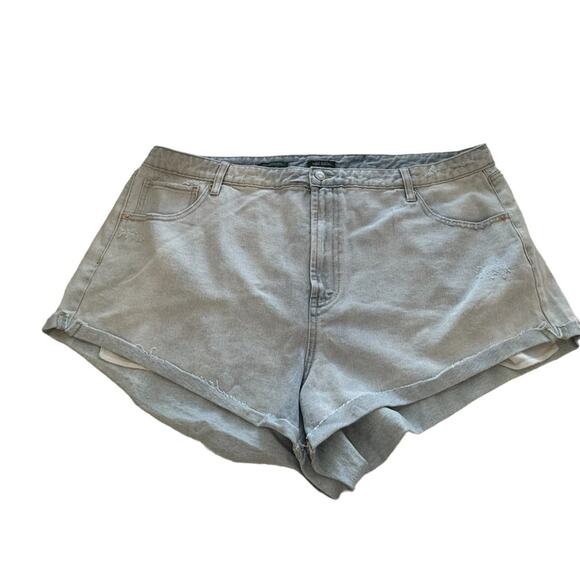 New ~ WILD FABLE ~ Highest Rise Cheeky Jean Shorts Size 18W 100% Cotton - Picture 3 of 7